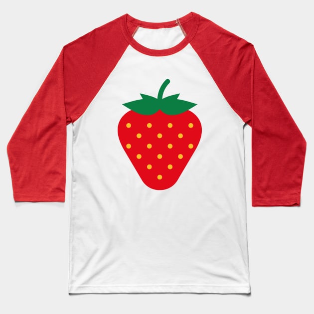 Strawberry / Fraise / Fresa / Erdbeere Baseball T-Shirt by MrFaulbaum